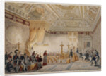 Chapelle Ardente of Louis XVIII at the throne room of the Tuileries on September 1824 by Anonymous