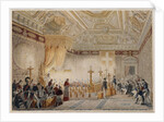 Chapelle Ardente of Louis XVIII at the throne room of the Tuileries on September 1824 by Anonymous