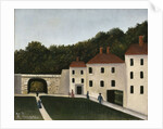 Walkers in a park by Anonymous