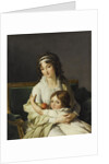Portrait of Madame Boyer-Fonfrède with son by Anonymous