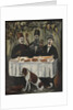 Feast in a vine pergola by Anonymous