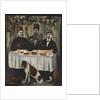 Feast in a vine pergola by Anonymous