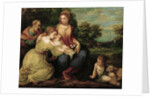 The Holy Family with Saints Catherine and John the Baptist by Anonymous