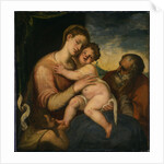 The Holy Family with John the Baptist by Anonymous
