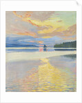 Sunset over Lake Ruovesi by Anonymous