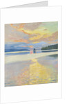 Sunset over Lake Ruovesi by Anonymous