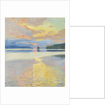 Sunset over Lake Ruovesi by Anonymous