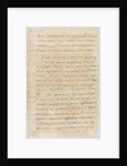 Letter of Emperor Alexander I to the military governor Nikolay Saltykov about the French invasion of by Anonymous