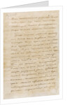 Letter of Emperor Alexander I to the military governor Nikolay Saltykov about the French invasion of by Anonymous