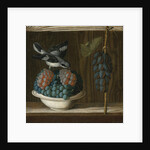 Still Life with Grapes and a gray shrike (Allegory of Painting) by Anonymous
