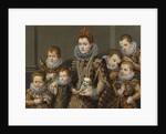 Portrait of Bianca degli Utili Maselli with her six children by Anonymous