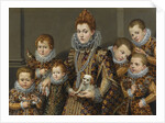 Portrait of Bianca degli Utili Maselli with her six children by Anonymous