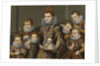 Portrait of Bianca degli Utili Maselli with her six children by Anonymous
