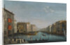View of the Grand Canal from the Palazzo Balbi looking toward the Rialto Bridge with a Regatta by Anonymous