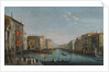 View of the Grand Canal from the Palazzo Balbi looking toward the Rialto Bridge with a Regatta by Anonymous