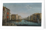 View of the Grand Canal from the Palazzo Balbi looking toward the Rialto Bridge with a Regatta by Anonymous