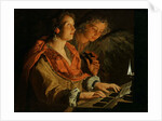 Saint Cecilia and the Angel by Anonymous
