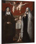 Saint Elizabeth of Hungary and Saint Frances of Rome by Anonymous