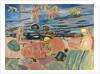 Boys bathing by Anonymous