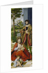 Altarpiece of the Holy Kinship. Left panel by Anonymous
