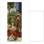 Altarpiece of the Holy Kinship. Left panel by Anonymous