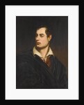 Portrait of the poet Lord George Noel Byron by Anonymous