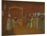 Sultan Ahmed III Receiving a European Ambassadorial Delegation at the Topkapi Palace by Anonymous