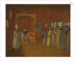 Sultan Ahmed III Receiving a European Ambassadorial Delegation at the Topkapi Palace by Anonymous