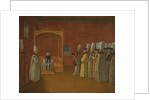 Sultan Ahmed III Receiving a European Ambassadorial Delegation at the Topkapi Palace by Anonymous