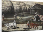 Threshing Yard. Evening by Anonymous