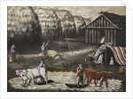 Threshing Yard. Evening by Anonymous