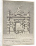 Triumphal Arch at West End of Westminster Hall for the Coronation of George II and Queen Caroline by Anonymous