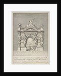 Triumphal Arch at West End of Westminster Hall for the Coronation of George II and Queen Caroline by Anonymous