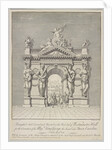 Triumphal Arch at West End of Westminster Hall for the Coronation of George II and Queen Caroline by Anonymous