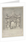 Triumphal Arch at West End of Westminster Hall for the Coronation of George II and Queen Caroline by Anonymous