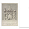 Triumphal Arch at West End of Westminster Hall for the Coronation of George II and Queen Caroline by Anonymous