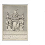 Triumphal Arch at West End of Westminster Hall for the Coronation of George II and Queen Caroline by Anonymous