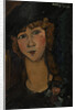 Head of a woman with hat. (Lolotte) by Anonymous