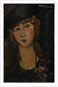 Head of a woman with hat. (Lolotte) by Anonymous