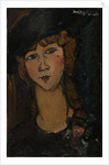 Head of a woman with hat. (Lolotte) by Anonymous
