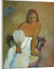Woman with a Fan by Anonymous