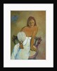 Woman with a Fan by Anonymous