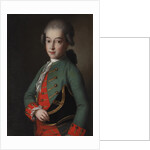 Portrait of a boy wearing a green kaftan by Anonymous