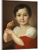 Portrait of Countess Lidia Alexeevna Gorchakova with Canary by Anonymous