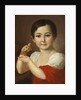 Portrait of Countess Lidia Alexeevna Gorchakova with Canary by Anonymous