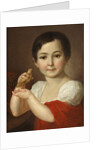 Portrait of Countess Lidia Alexeevna Gorchakova with Canary by Anonymous