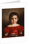 Portrait of Maria Kozhina with a house of cards by Anonymous