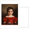 Portrait of Maria Kozhina with a house of cards by Anonymous