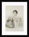 Portrait of a Girl With Hat In Her Hand by Anonymous