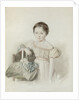 Portrait of a Girl With Hat In Her Hand by Anonymous